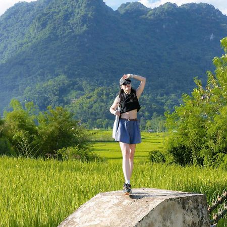 Вилла Puluong Bamboo Huong Ba Thuoc Экстерьер фото