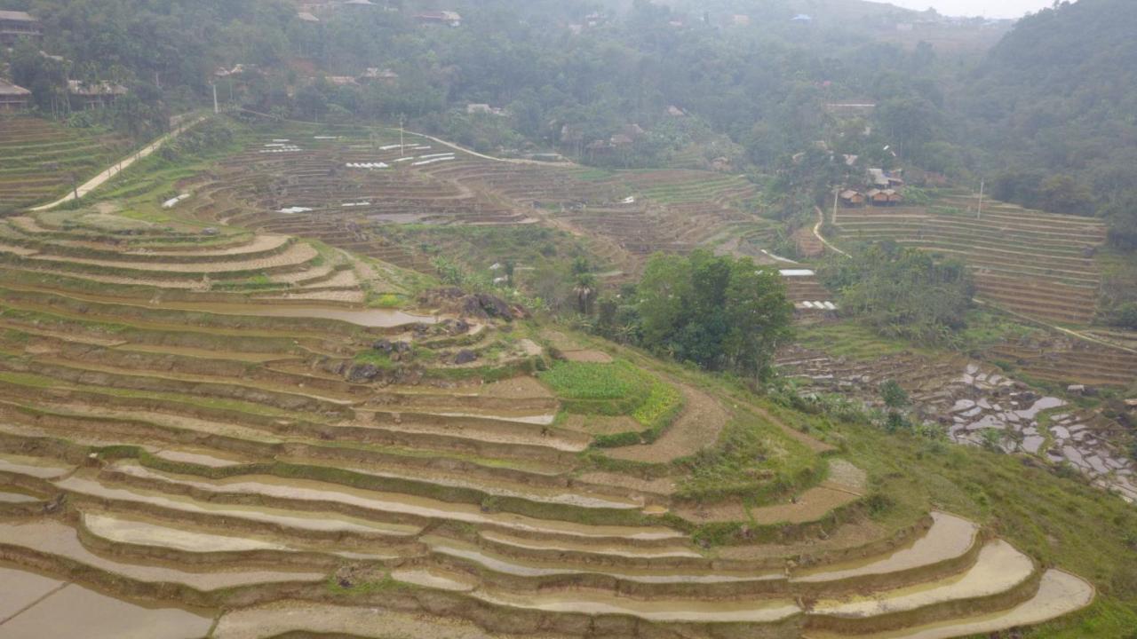 Вилла Puluong Bamboo Huong Ba Thuoc Экстерьер фото