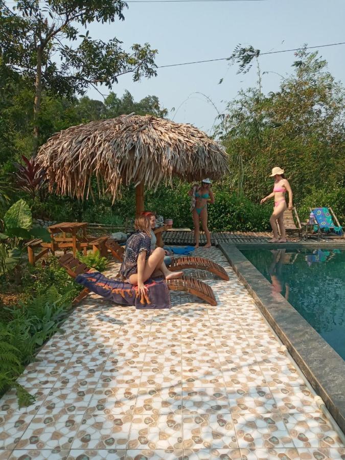 Вилла Puluong Bamboo Huong Ba Thuoc Экстерьер фото