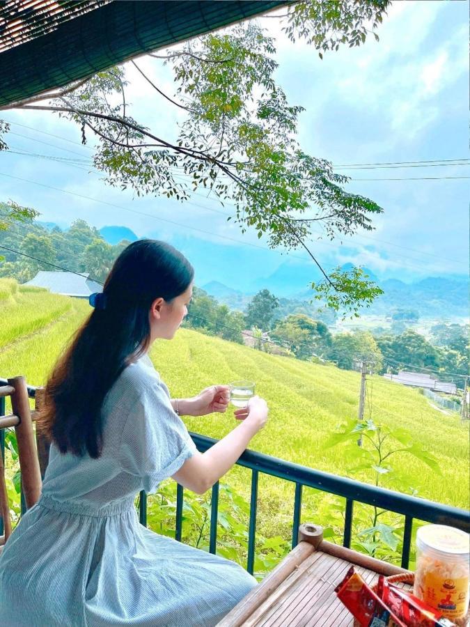 Вилла Puluong Bamboo Huong Ba Thuoc Экстерьер фото