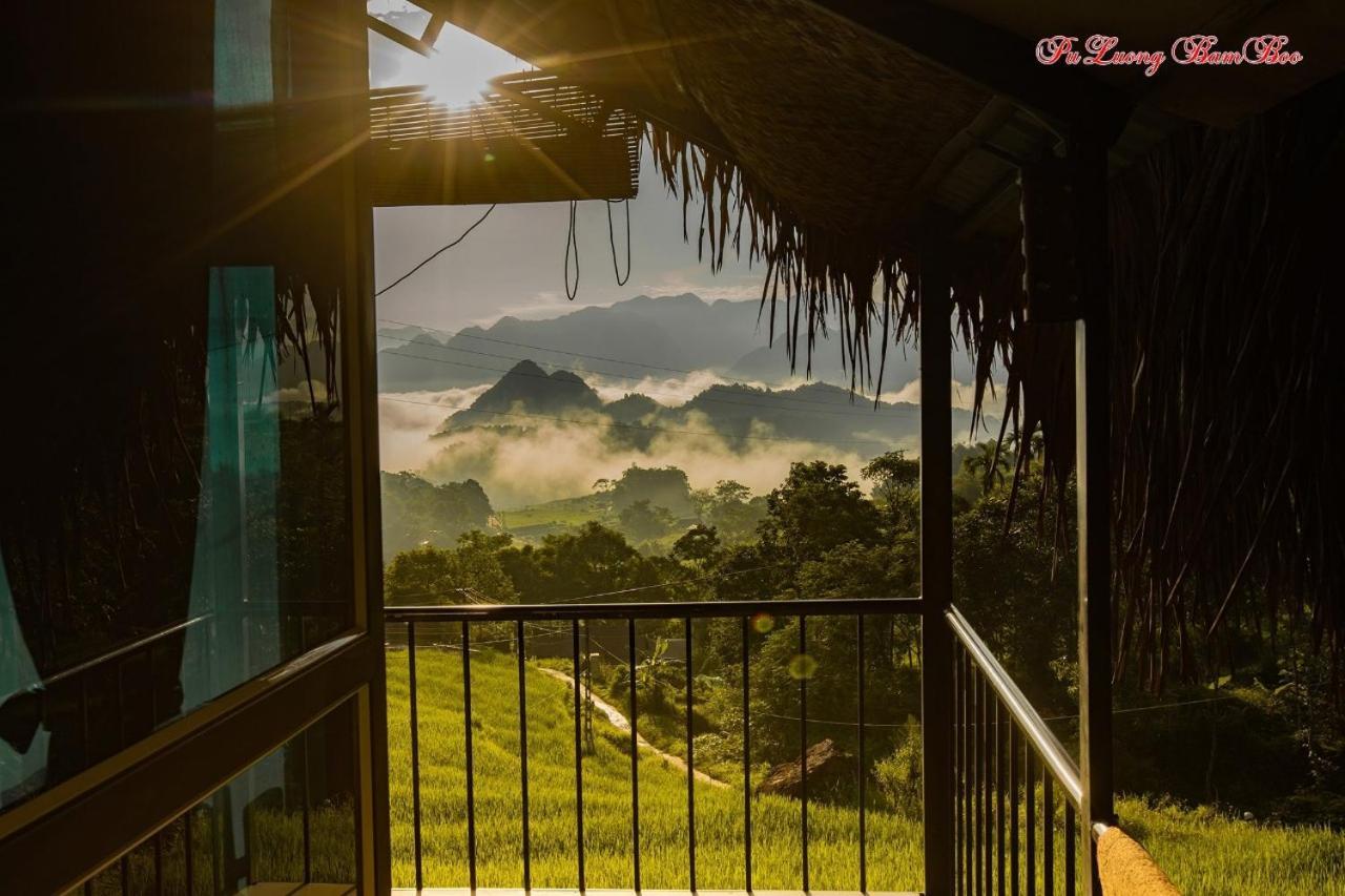 Вилла Puluong Bamboo Huong Ba Thuoc Экстерьер фото